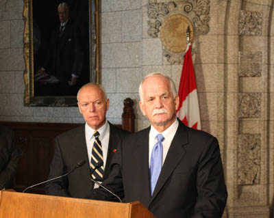 The Honourable Vic Toews and the Honourable Senator Jean-Guy Dagenais