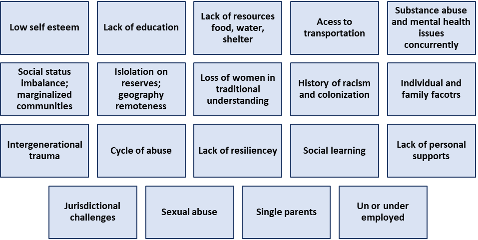Figure 1. Factors Contributing to Vulnerability to Violence for Women and Girls