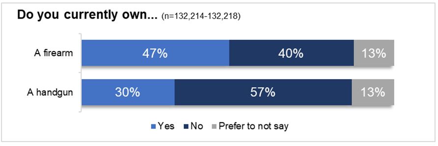 Do you currently own a handgun/firearm