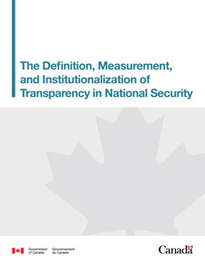 The Definition, Measurement and Institutionalization of Transparency in National Security
