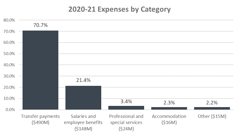 2020-21 Expenses by Category