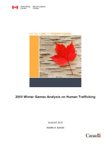 2010 vancouver olympics sex trafficking